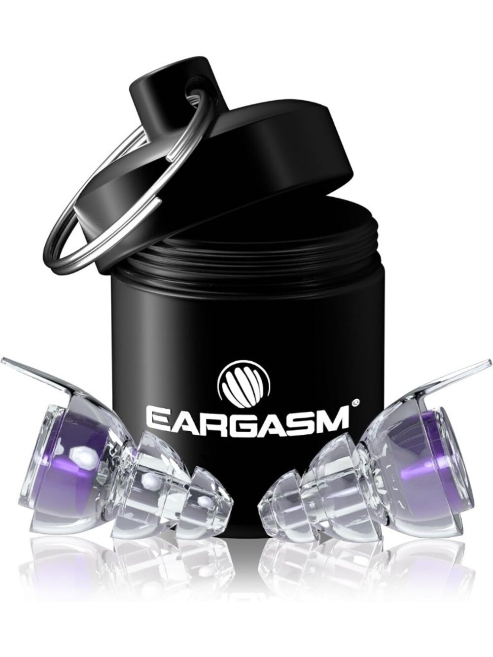 High Fidelity Purple Earplugs for Concerts, Festivals, Musicians & DJs